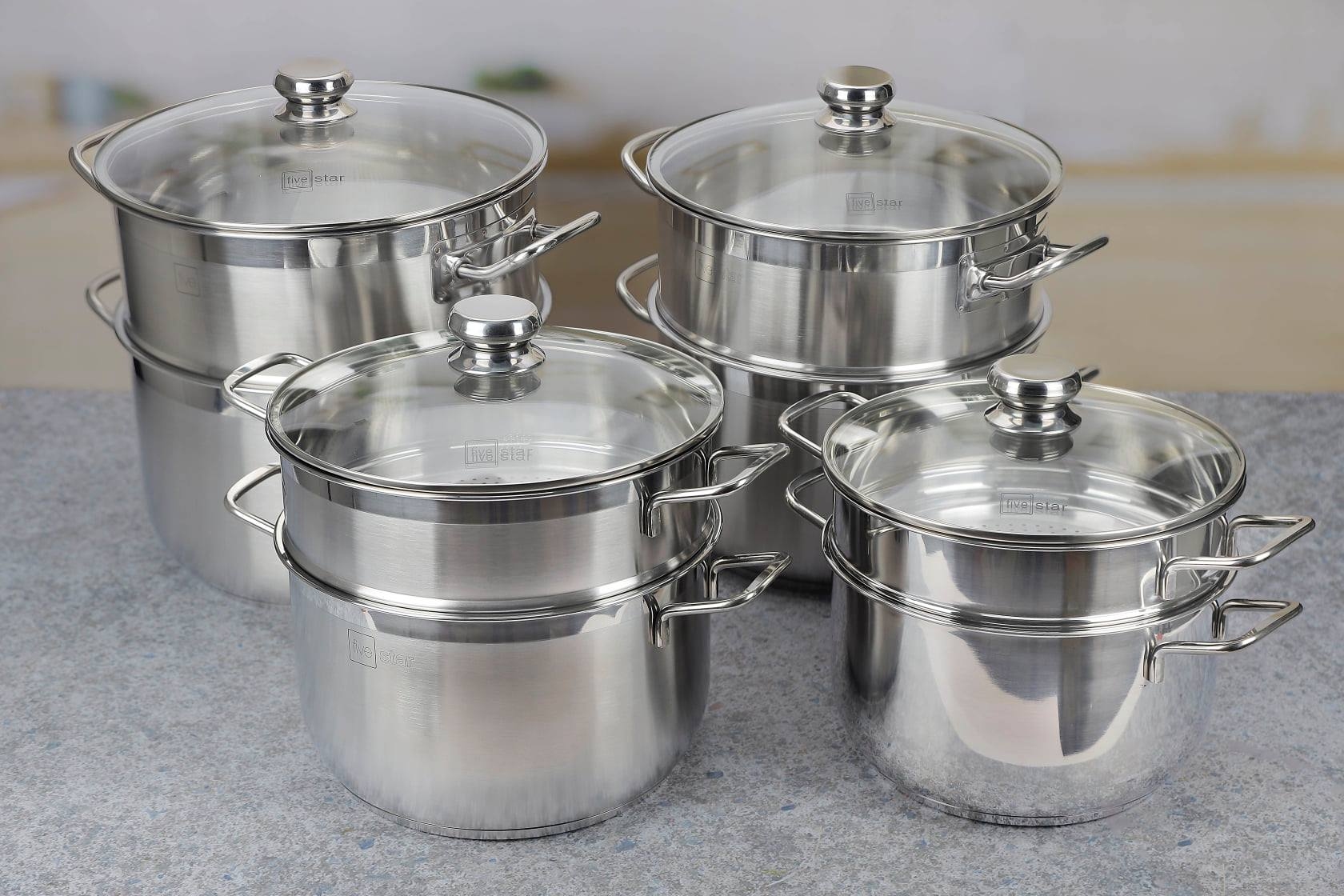BỘ NỒI XỬNG HẤP INOX 3 ĐÁY FIVESTAR SIZE 30