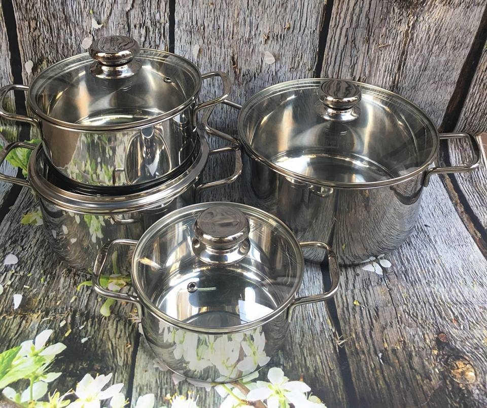 BỘ 4 NỒI FIVE NẮP KÍNH