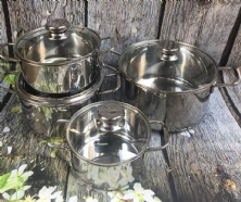 BỘ 4 NỒI FIVE NẮP KÍNH