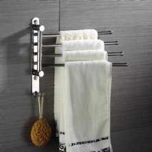 KỆ VẮT KHĂN INOX 304 LOẠI 4 THANH
